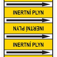 Značení potrubí, inertní plyn